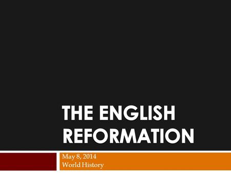 May 8, 2014 World History.  The ideas of Calvin and Luther began spreading throughout the many countries of Europe  By the time mid-1500s there are.