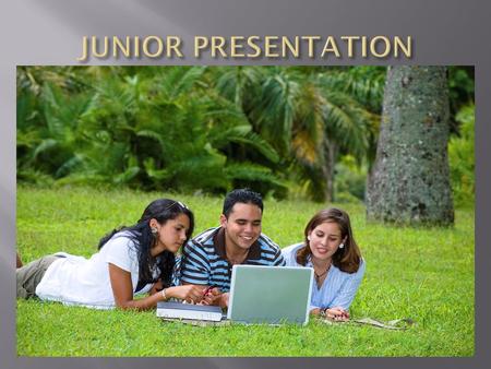 1. Searching and Selecting a College 2. College Representatives & College Visits 3. Transcripts 4. SAT Testing 5. ACT Testing 6. College Options Questionnaire.