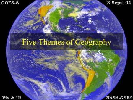 Five Themes of Geography