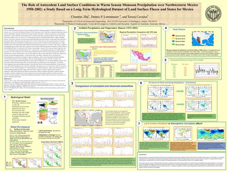 Conclusions: ● We produced a long-term observation-derived and hydrological model-derived dataset of land surface fluxes and states with a period of 1950-2002,