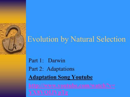 Evolution by Natural Selection