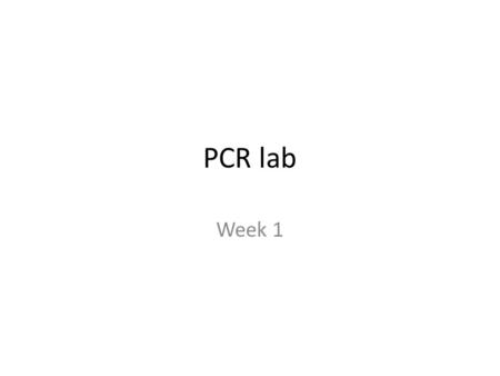 PCR lab Week 1. LE 16-8 Adenine (A) Thymine (T) Guanine (G) Cytosine (C) Sugar.