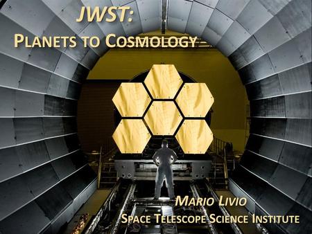 JWST: Planets to Cosmology