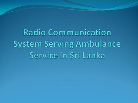 Need for an emergency communication system Ordinary telephone systems get overloaded when great numbers of people place calls into and out, following.