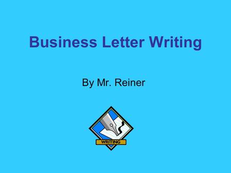 Business Letter Writing