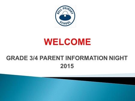 GRADE 3/4 PARENT INFORMATION NIGHT 2015. Dean Emmanuel 3/4E Moya Lythgo 3/4L Paul Nicholson 3/4N Xenia Matanis 3/4X Dylan Nexhip 3/4D.