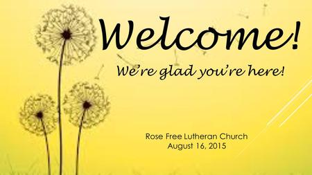 Rose Free Lutheran Church