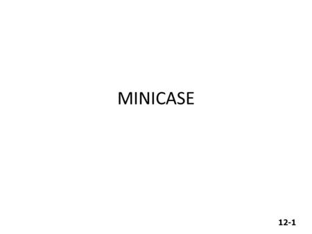 MINICASE.