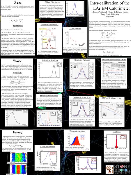 W  eν The W->eν analysis is a phi uniformity calibration, and only yields relative calibration constants. This means that all of the α’s in a given eta.