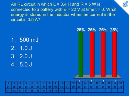 An RL circuit in which L = 0