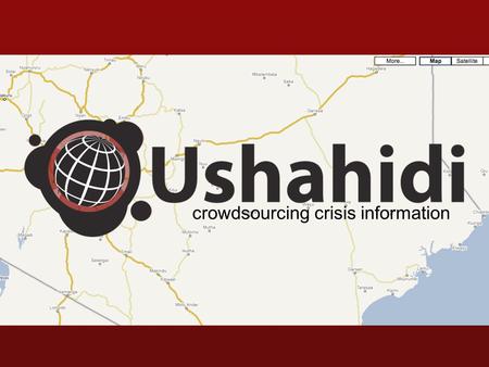 Crowdsourcing crisis information. mobile.crisis.reporting.