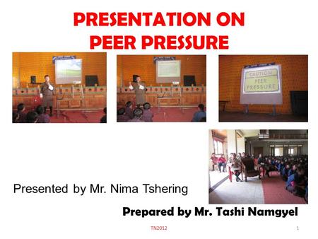 PRESENTATION ON PEER PRESSURE