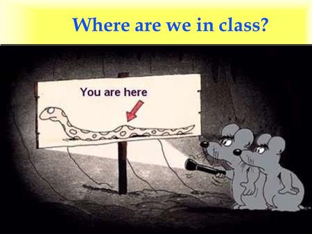 Where are we in class?. Supplies needed: non-food l Nonelectric clocks l Cleaning supplies l Bleach l Fire extinguishers l First aid kits l Backup generators.