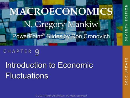 MACROECONOMICS © 2011 Worth Publishers, all rights reserved S E V E N T H E D I T I O N PowerPoint ® Slides by Ron Cronovich N. Gregory Mankiw C H A P.