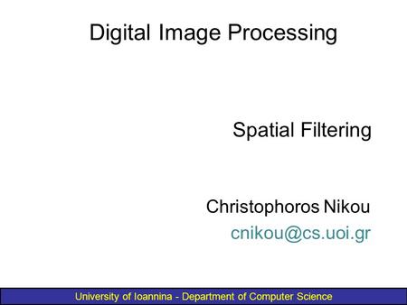 Digital Image Processing