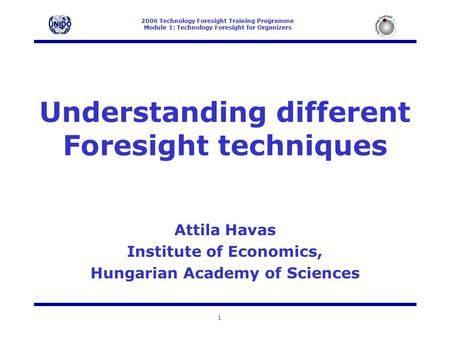 Understanding different Foresight techniques