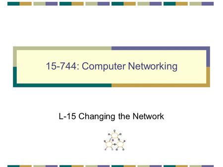 15-744: Computer Networking L-15 Changing the Network.