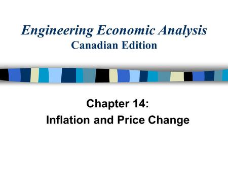 Engineering Economic Analysis Canadian Edition