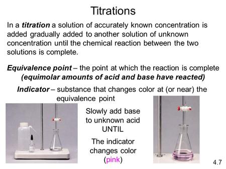 (equimolar amounts of acid and base have reacted)