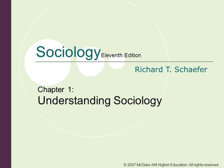 Chapter 1: Understanding Sociology