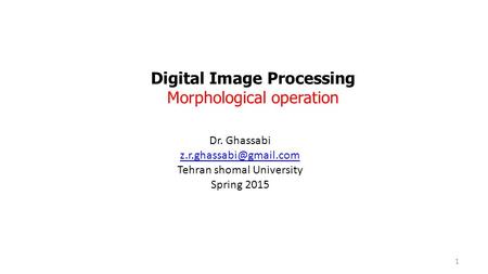 Digital Image Processing