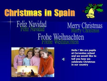 Feliz Navidad Merry Christmas Frohe Weihnachten Christmas in Spain