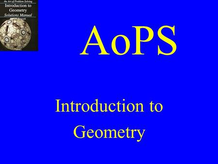 Introduction to Geometry