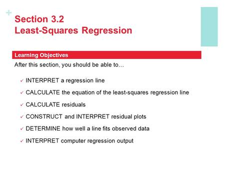 Section 3.2 Least-Squares Regression