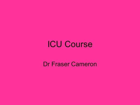 ICU Course Dr Fraser Cameron. The State of the Union Political Crisis due to failure to ratify constitutional treaty (France and NL) Budget fight ($100billion)