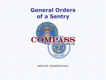 General Orders of a Sentry