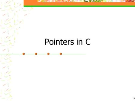 1 Pointers in C. 2 Pre-requisite Basics of the C programming language Data type Variable Array Function call Standard Input/Output e.g. printf(), scanf()