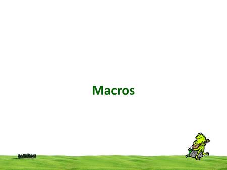 Macros. There are three basic phases for C programming. preprocessing, compiling, and linking. C input file is first passed to a preprocessing program.