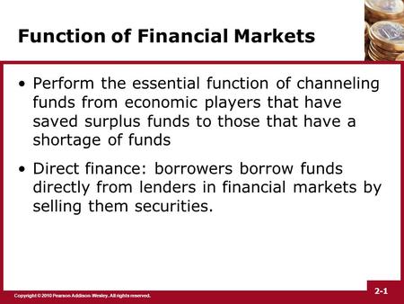 Function of Financial Markets