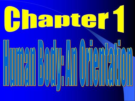 Objectives  Distinguish between anatomy and physiology  Describe the location of the major body cavities  List the organs located in each of the body.