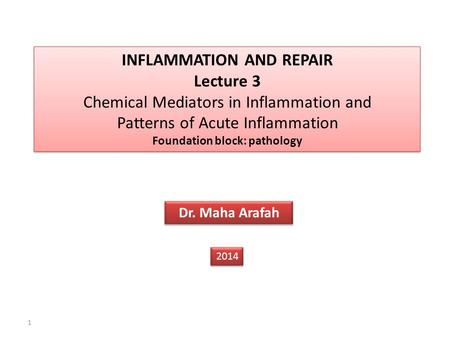 Foundation block: pathology