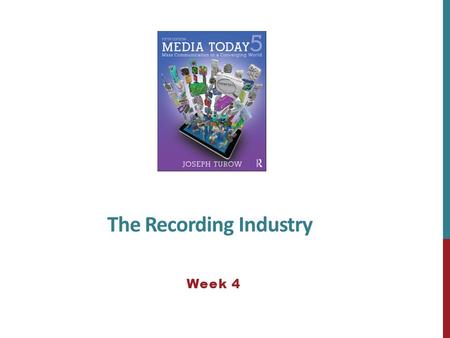 The Recording Industry Week 4. THE RISE OF RECORDS As late as 1880 or 1890, people growing up in a middle-class U.S. household had no recorded music in.