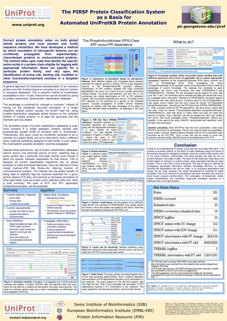 ? Functional Site rule: tags active site, binding, other residue- specific information Functional Annotation rule: gives name, EC, other activity- specific.