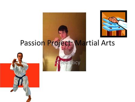 Passion Project: Martial Arts Caleb Lacy. It all started when... The summer before 9th grade, my uncle had just moved back to Texarkana and was looking.