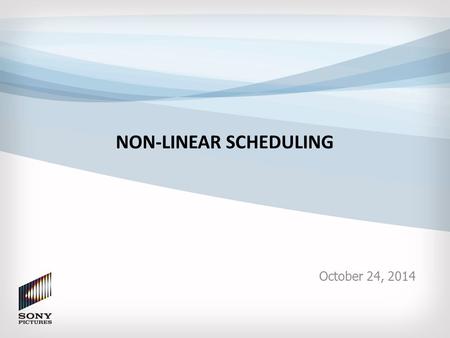 NON-LINEAR SCHEDULING October 24, 2014. Executive Summary – Business Problem The Networks group has experienced significant growth over the past 15 years.