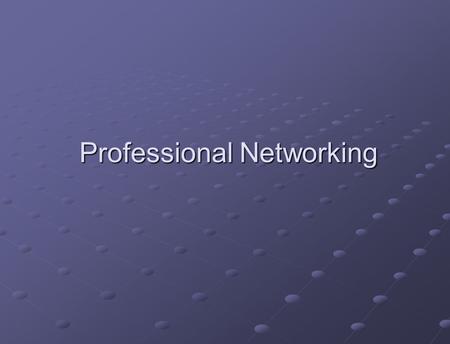 Professional Networking. Today: A Logic Puzzle A man wanted to get into a members only club but because he couldn't become a member, the man hid and watched.