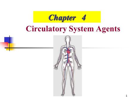 1 Chapter 4 Circulatory System Agents. 2 3 Overview Cardiovascular disease is the first cause of death in developed countries. About 1/3-1/4 of 3000.