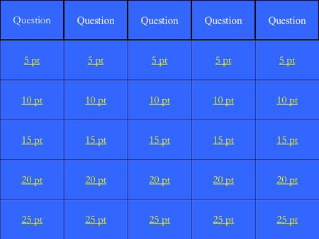 10 pt 15 pt 20 pt 25 pt 5 pt 10 pt 15 pt 20 pt 25 pt 5 pt 10 pt 15 pt 20 pt 25 pt 5 pt 10 pt 15 pt 20 pt 25 pt 5 pt 10 pt 15 pt 20 pt 25 pt 5 pt Question.