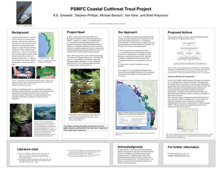 Background Coastal cutthroat trout (Oncorhynchus clarkii clarkii) (CCT) are one of the ten major cutthroat trout subspecies in North America. They reside.