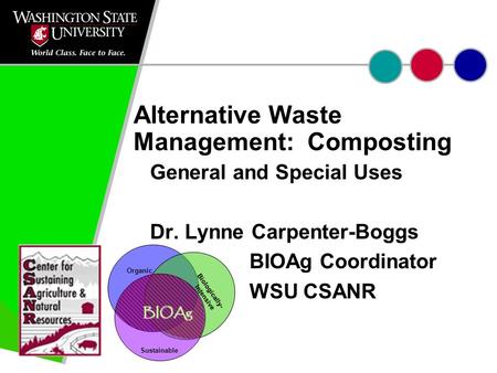 Alternative Waste Management: Composting