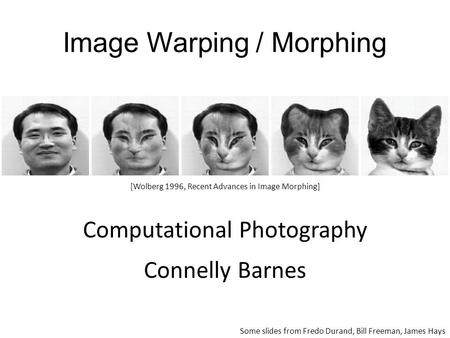 Image Warping / Morphing