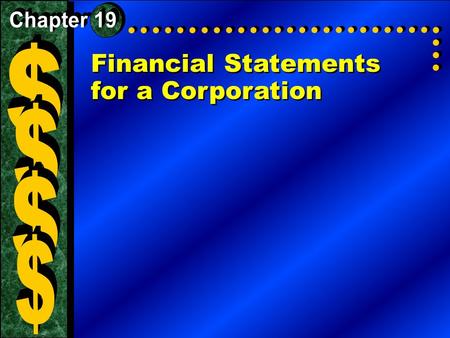 Financial Statements for a Corporation. Why It’s Important The income statement reports the net income or loss for the period and indicates whether or.