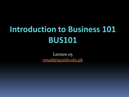 Lecture 05 Business Ownership Types.... Sole Proprietorship. – A business that is owned and usually managed by one person. Partnership.