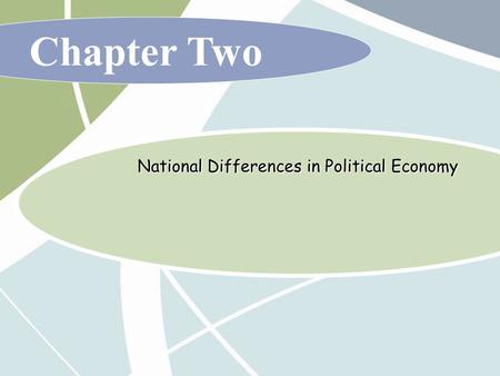 Chapter Two National Differences in Political Economy.