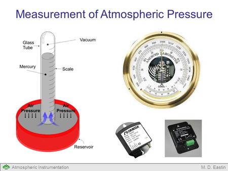 Atmospheric InstrumentationM. D. Eastin Measurement of Atmospheric Pressure.