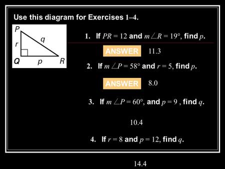 Use this diagram for Exercises 1–4.